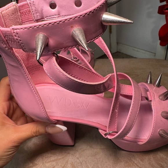 WIDOW dollskill pink Strappy Spiked Sandals - Picture 11 of 11